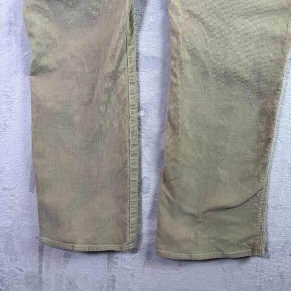 Polo Jeans RL Company Corduroy Pants Women's 14x30 (17.5 Waist) Tan Pockets - Picture 12 of 15
